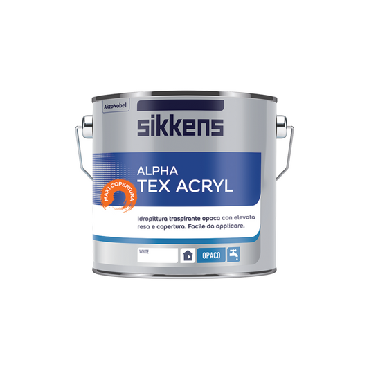 SIKKENS ALPHA TEX ACRYL - Pittura murale per interno traspirante